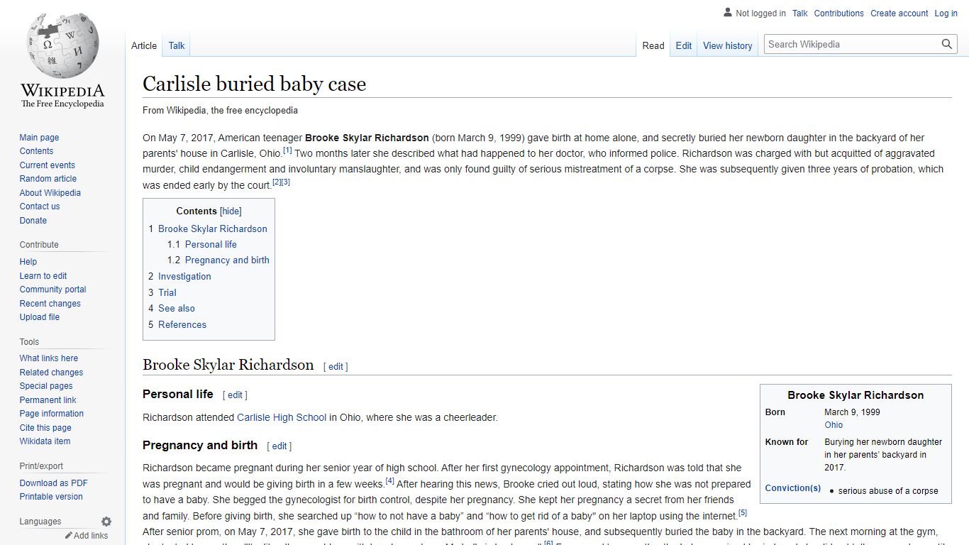 Carlisle buried baby case - Wikipedia